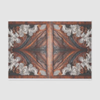 Mariage rustique en cuir et dentelle multicolore