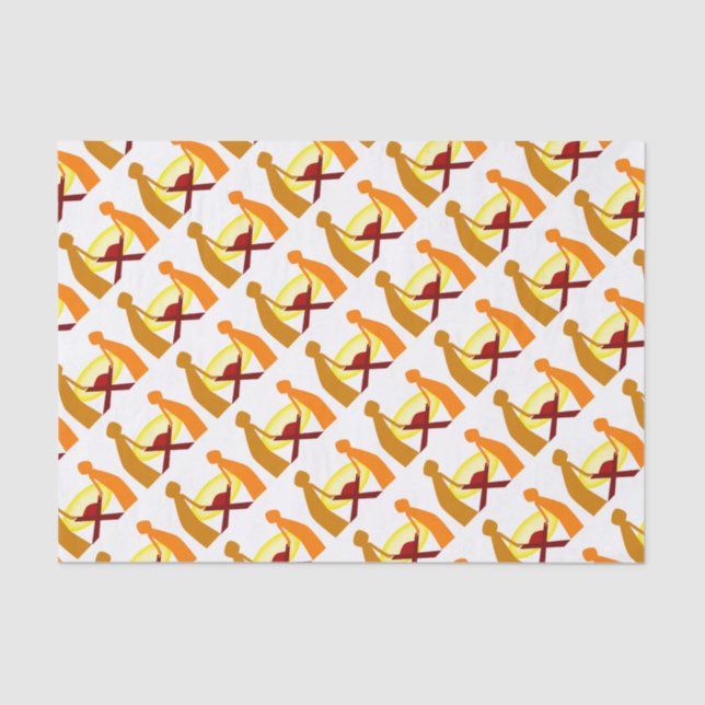 Papier Mousseline Marie Joseph Et Bébé Jésus (Recto)