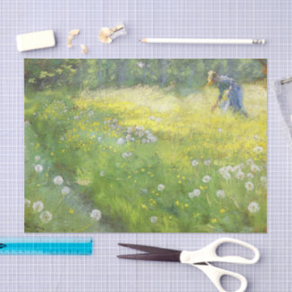 Papier Mousseline Marie Krøyer in the Garden at Skagen-PS Kroyer