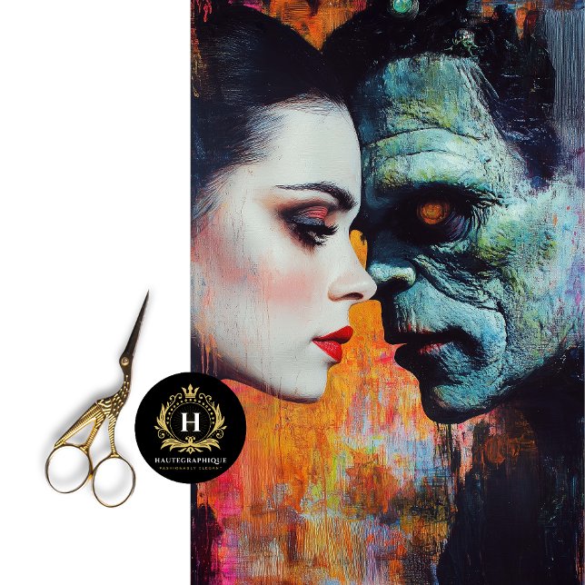 Papier Mousseline Mariée de Frankenstein de la Saint-Valentin  (Créateur téléchargé)