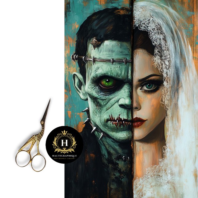 Papier Mousseline Mariée de Frankenstein découpage  (Créateur téléchargé)