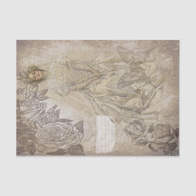 Papier Mousseline Mariée vintage (Recto)