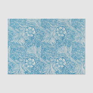 Papier Mousseline Marigold Blue White Motif de William Morris