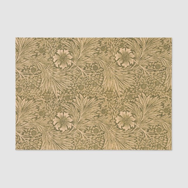 Papier Mousseline Marigold, Fond d'écran de fleurs de William Morris (Recto)