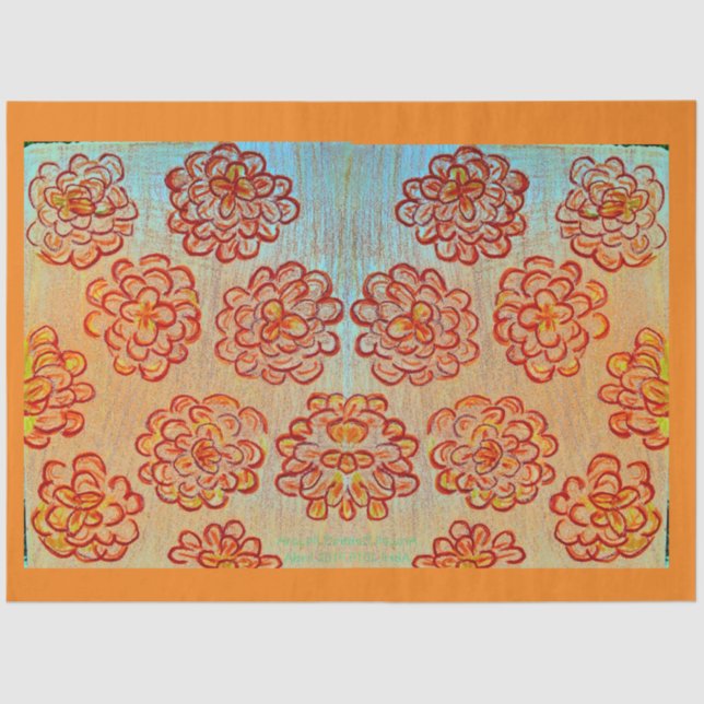 Papier Mousseline Marigolds (Recto)