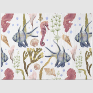 Papier Mousseline Marine Life Series Design 21 Tissue Paper