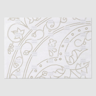 Papier Mousseline Marque Logo Motif Élégant Entreprise