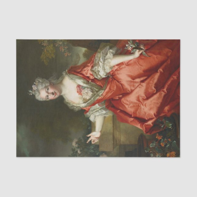 Papier Mousseline Marquise de Fortia par Nicolas de Largiliere (Recto)