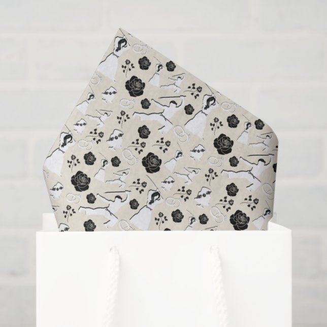Papier Mousseline Martial Arts Wedding Tissue Paper (Sac cadeau)