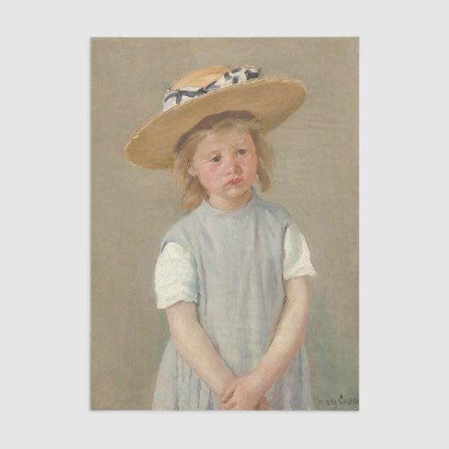 Papier Mousseline Mary Cassatt - Enfant en paille Casquette (Créateur téléchargé)