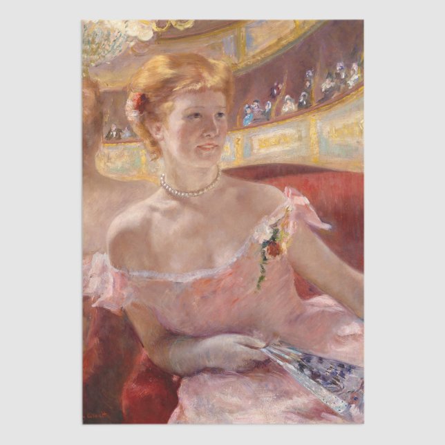 Papier Mousseline Mary Cassatt - Femme avec collier de perle dans un (Créateur téléchargé)