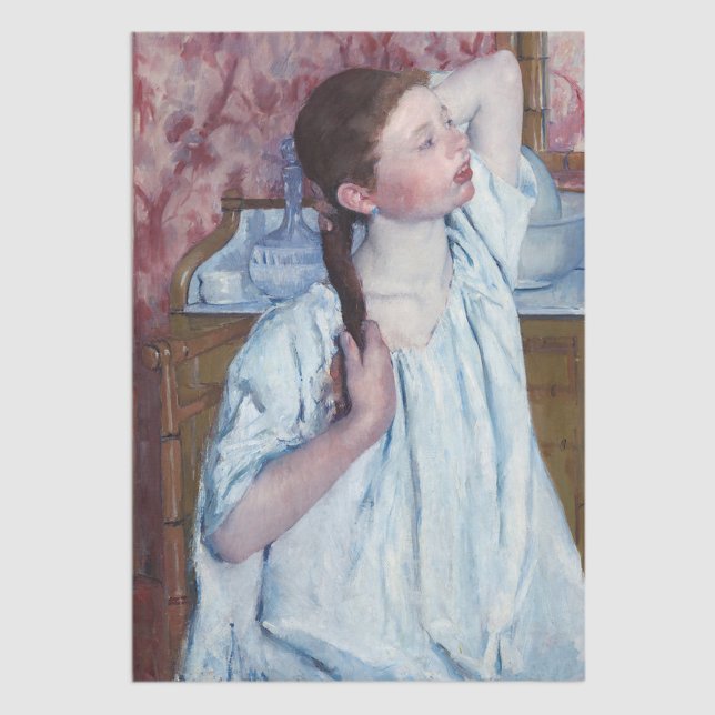 Papier Mousseline Mary Cassatt - Girl Arrange ses cheveux (Créateur téléchargé)