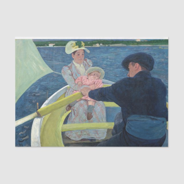 Papier Mousseline Mary Cassatt - La fête de la navigation (Recto)