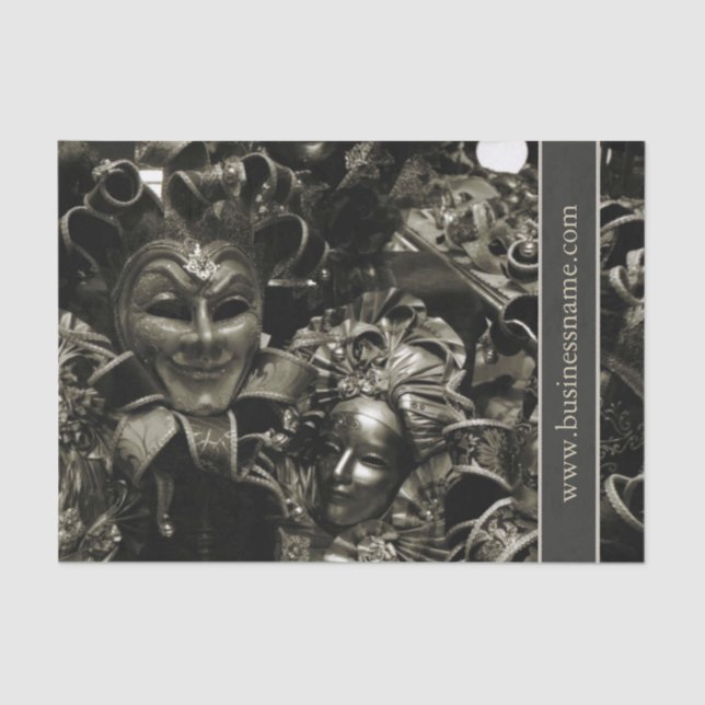 Papier Mousseline Mascarade foncée (Recto)