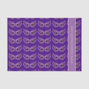 Papier Mousseline Masques pourpres de mascarade