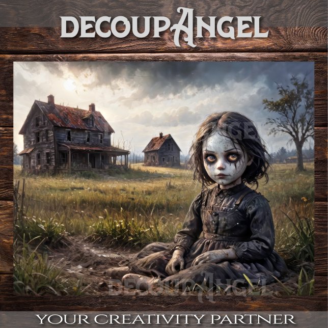 Papier Mousseline Maudite fille dans un triage abandonné (Créateur téléchargé)