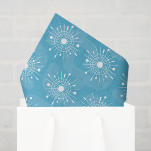 Papier Mousseline MCM atomique moderne de Noël du milieu du siècle