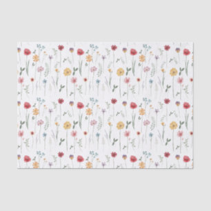 Papier Mousseline Meadow Fleur sauvage Motif Cottagecore Boho Vibe