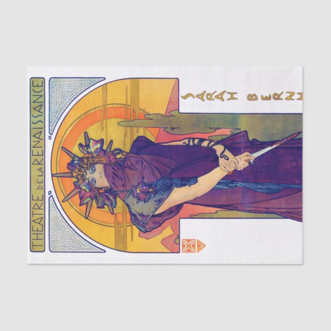 Papier Mousseline Medea (Medee), Alphonse Mucha (Recto)
