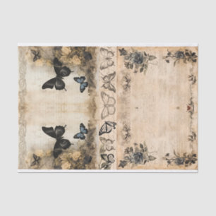 Papier Mousseline Médias mixtes Artiste Junk Journal Dark Gothic