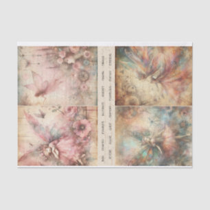 Papier Mousseline Médias mixtes Artiste Magique Fairy Art Junk Journ