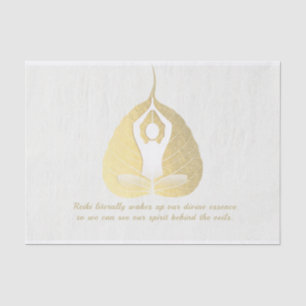 Papier Mousseline Méditation de l'instructeur de yoga Pose Bodhi Lea