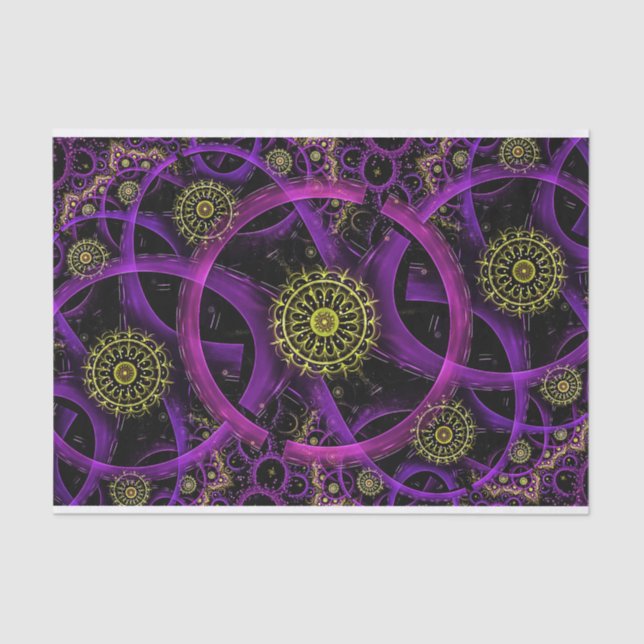 Papier Mousseline Méditation papier de tissu de fleur d'or (Recto)