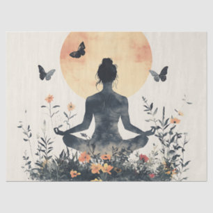 Papier Mousseline Méditation sereine au lever du soleil (8)