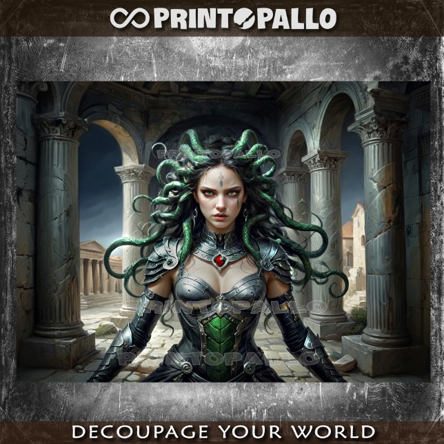 Papier Mousseline Medusa Myth : Il est temps pour Poséidon de payer  (Créateur téléchargé)