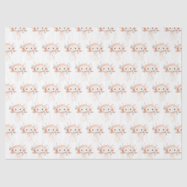 Papier Mousseline Méduse mignonne (Recto)