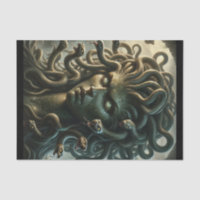 Méduse Regard de Mort Tête de Serpents
