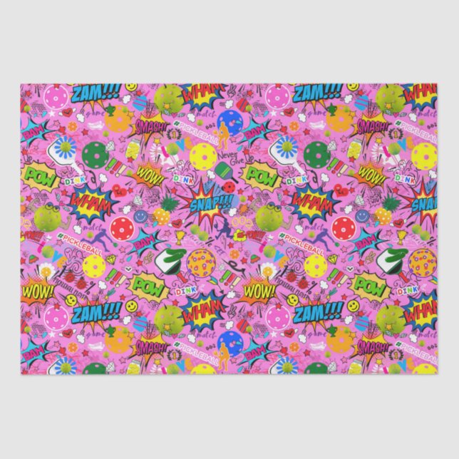 Papier Mousseline 😍 mélangé rose (Recto)