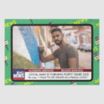 Papier Mousseline Mens Funny 40th Birthday TV News 50th 60th<br><div class="desc">BIG NEWS 40th Birthday Hommes's Funny Breaking News TV Graphic. Est-il au-dessus de la colline ? Utilisez les boutons de personnaliser et les touches fléchées pour déplacer l'image en place... . La grande nouvelle est en train de se produire. Entièrement modifiable et facile à modifier le texte. Changez la photo...</div>