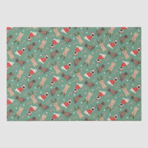 Papier Mousseline Meowy Christmas Cats