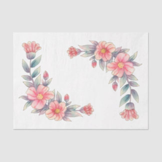 Papier Mousseline Meraki Rose Floral Series Design 11