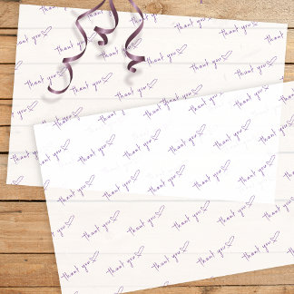 Papier Mousseline Merci client avec coeur