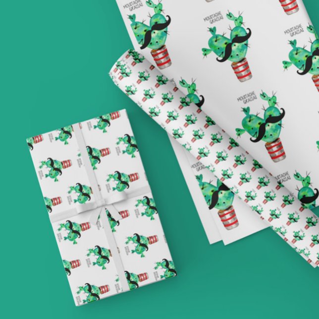 Papier Mousseline Merci Coeur Cactus amusant (Créateur téléchargé)