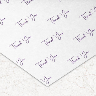 Papier Mousseline Merci de Motif de texte purge personnalisé