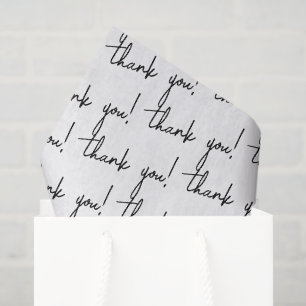 Papier Mousseline Merci minimaliste Professionnel Marqué