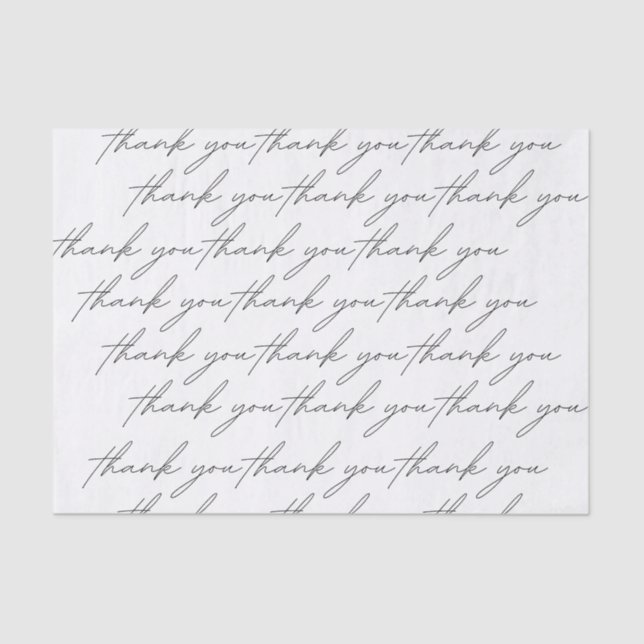 Papier Mousseline merci Tissue Paper (Recto)