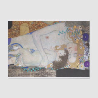 Papier Mousseline Mère et enfant par Gustav Klimt