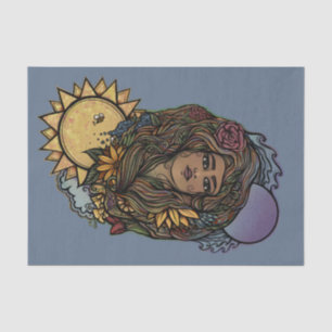 Papier Mousseline Mère Terre la déesse mondiale du Tarot
