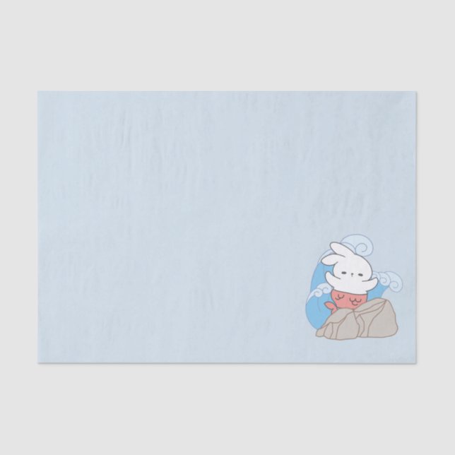 Papier Mousseline Mermaid Bunny Aventures Un peu de plaisir d'été (Recto)