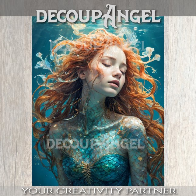 Papier Mousseline Mermaid Dream - Découpage - (Créateur téléchargé)