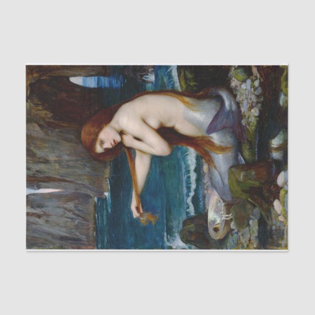 Papier Mousseline Mermaid John William Waterhouse Art (Recto)
