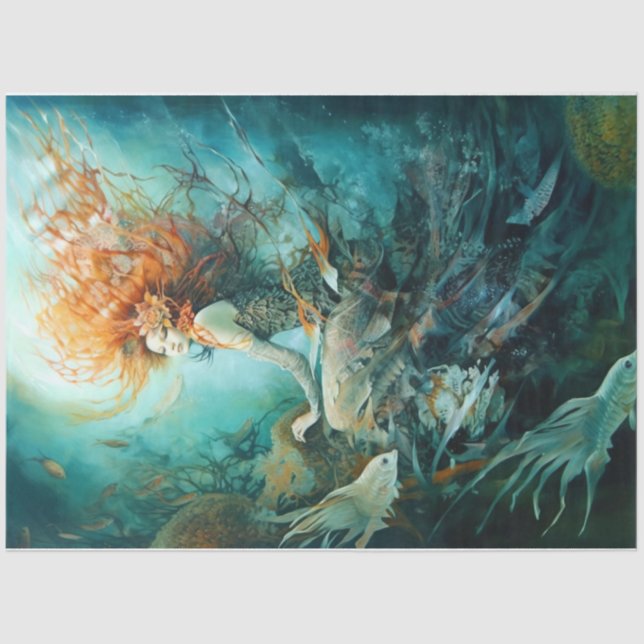 Papier Mousseline Mermaid Maiden (Recto)