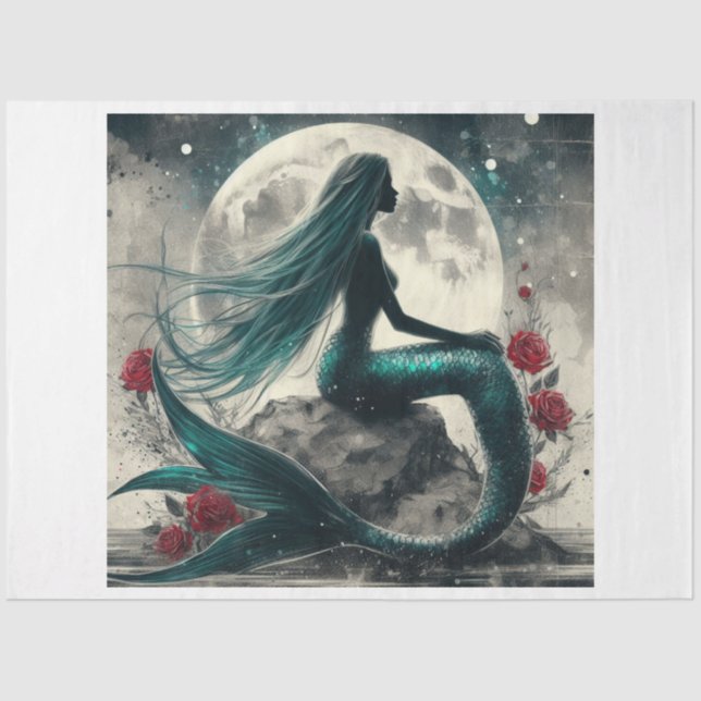 Papier Mousseline Mermaid Moon (Recto)