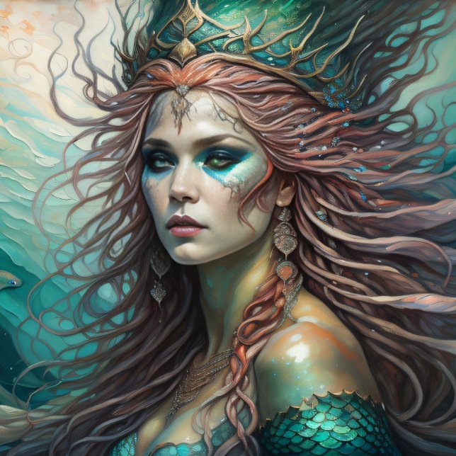 Papier Mousseline Mermaid Red Hair Queen v1 (Créateur téléchargé)