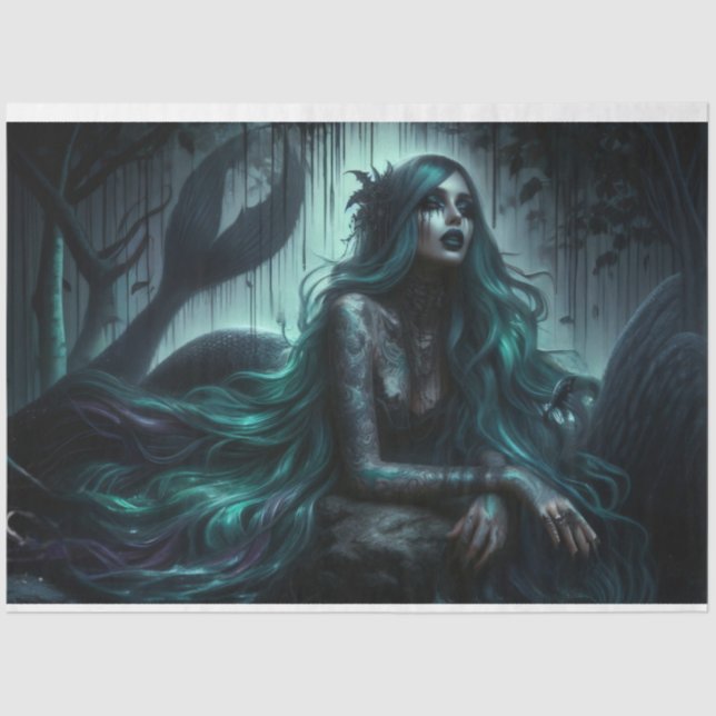 Papier Mousseline Mermaid Tissue Paper (Recto)