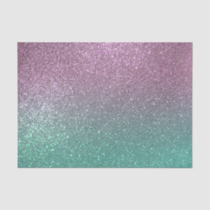 Papier Mousseline Mermaid vert rose Parties scintillant étincelante